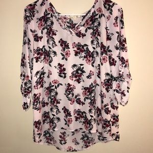 Floral long sleeve blouse